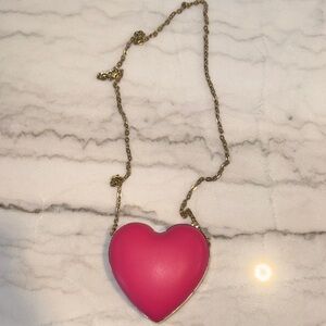 Pink Heart Hardcover Purse